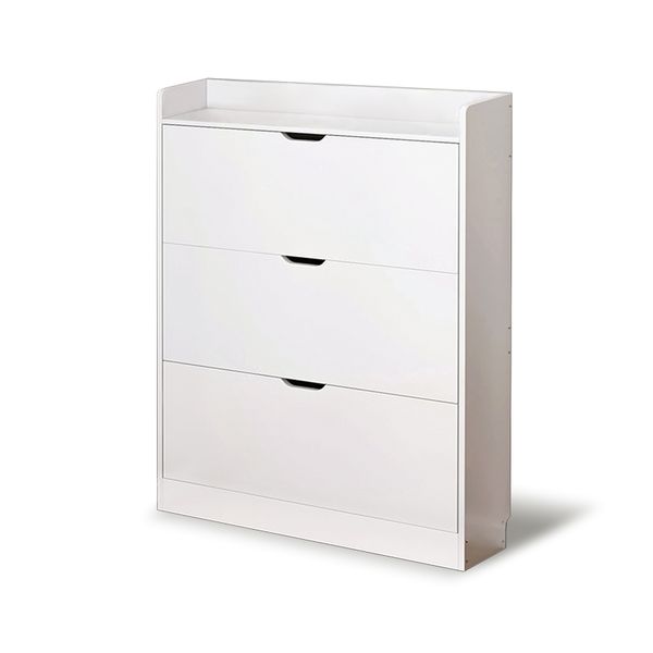 100cm Three-Layer Flip-Top Shoe Cabinet - Large Capacity, Space Saving