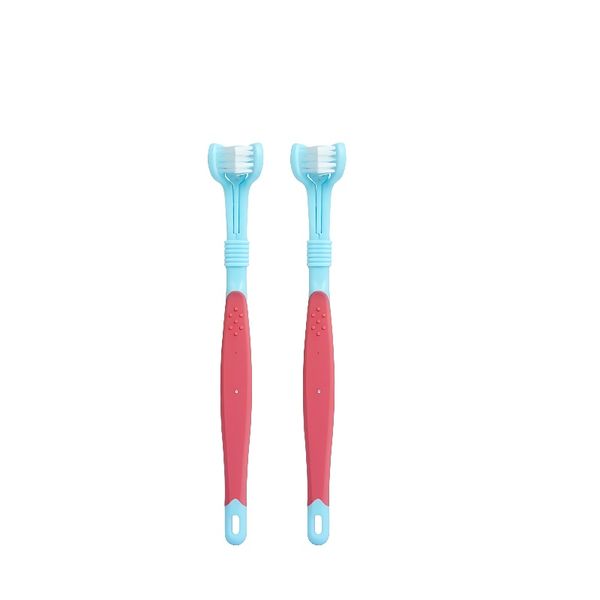 Pet Toothbrush Set Three-Head Toothbrush