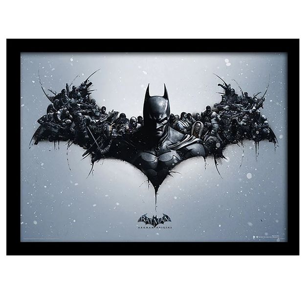 DC Comics: Batman Arkham Origins (Logo) Framed Collector Print 40cm x 30cm