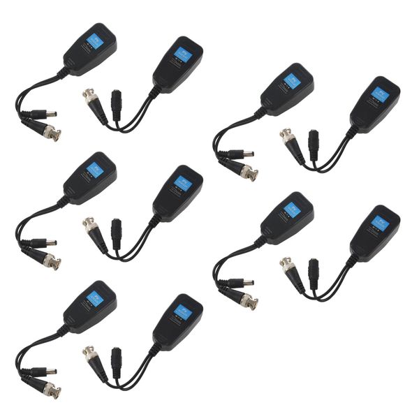 Hd-Cvi/Tvi/Ahd Passive Video Balun With Power Connector 5 Pair