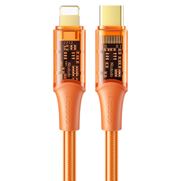 Mcdodo Type C to Lightning Charging Cable (36W-24k Gold Plated Connectors)