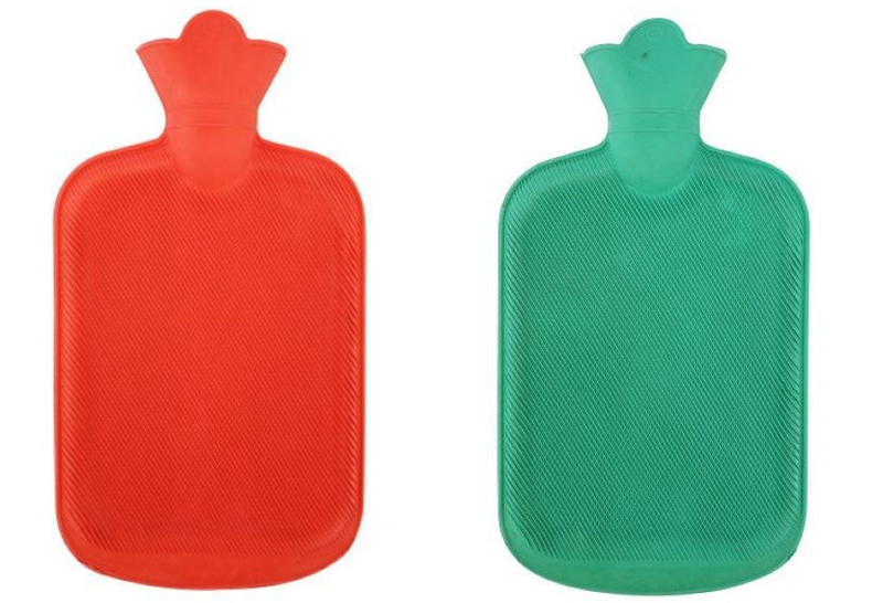 Hot Water Bottles 2 Pack - Red &amp;Green