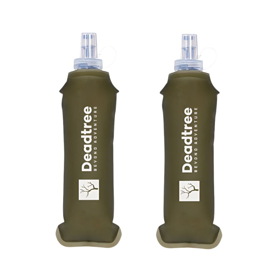Deadtree Foldable Soft Flask Bottle 500ml (2 Pack)