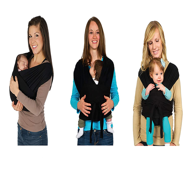 Slings & Wraps Baby Wrap Stretchy Baby Sling Carrier Dark grey