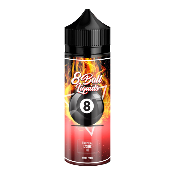 8 Ball Liquids - Tropical Lychee- Vape Juice- On Ice 120ml Refill