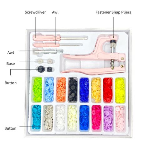 Plastic Snaps, Premium Plastic Easy Operation Plastic Snap Buttons With For  Sewing For Crafts For Clothing Blue