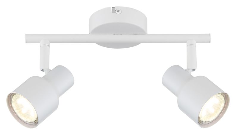 Bright Star 2-Light Spotlight in Matt White Finish - S421/2