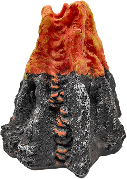 Aquarium Airstone Volcano Resin Cave Ornament for Fish Tanks