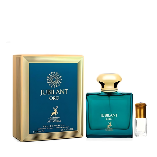 Jubilant Oro for Men by Maison Alhambra EDP - 100ml + Perfume Oil