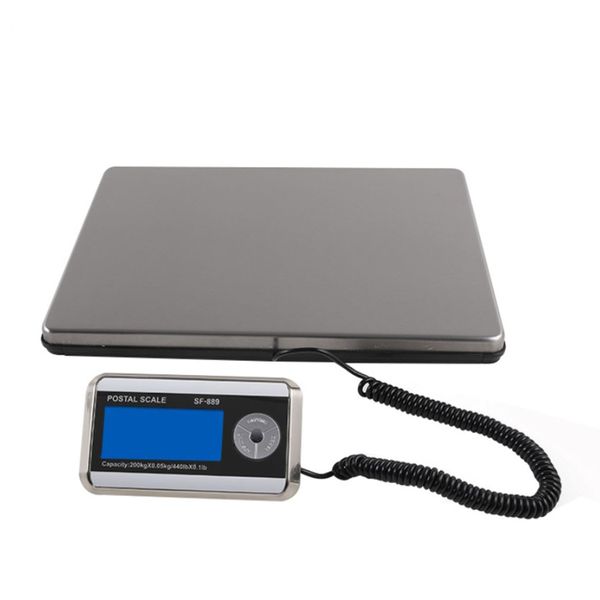 Portable Stainless Steel Digital Postal Packaging Scale 200kg Capacity