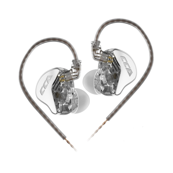 CCA CRA In-Ear Monitor Earphones - No Mic - Silver