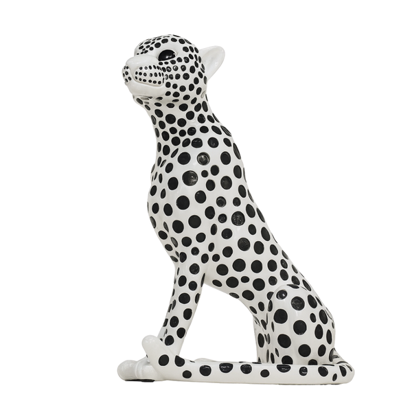 Wansati Spotted Leopard Resin Sculpture