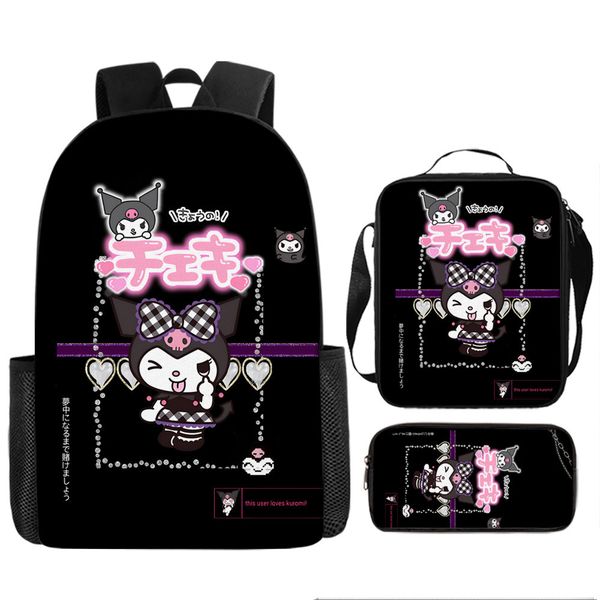 Bag, Lunch Box, Pencil Case -Kuromi image