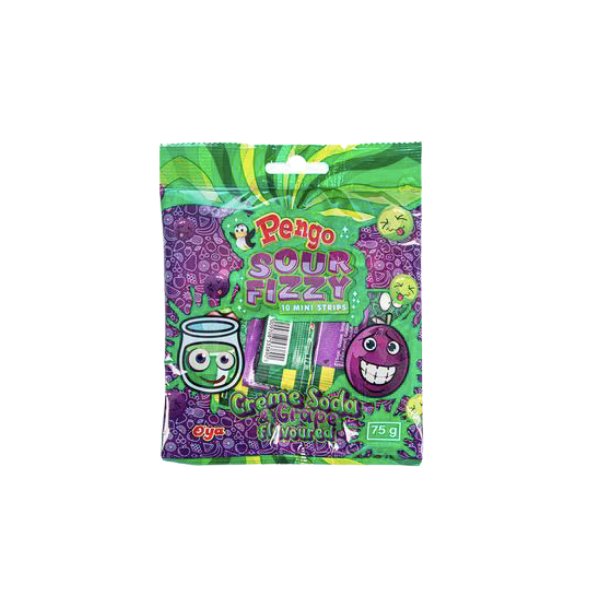 Pengo- Sour Fizzy Mini Strips 75g x 8