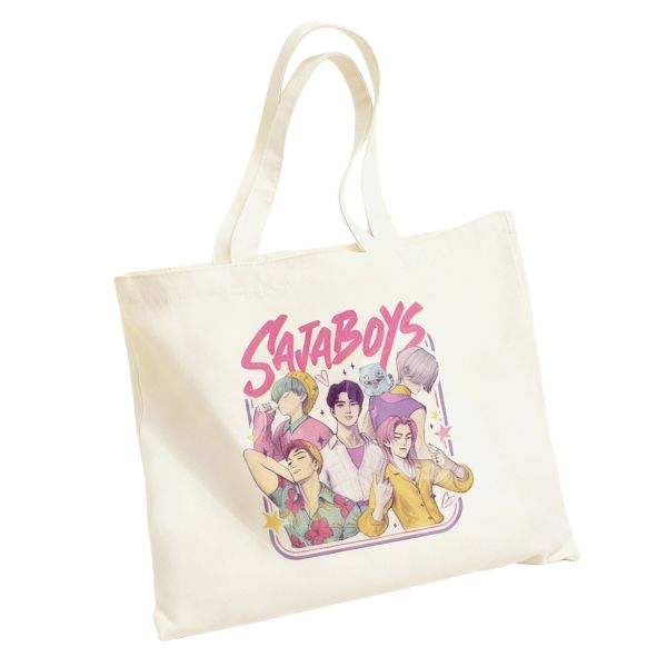 KPOP Demon Hunters Canvas Tote Bag - Saja Boys Band