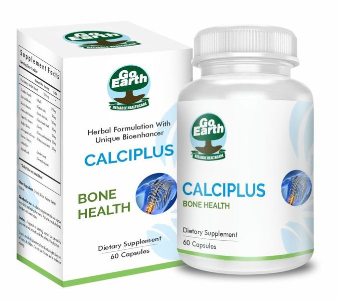 Go Earth Calciplus - Calcium Supplement - 60 Capsules