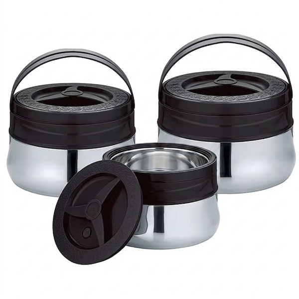 High Quality Stainless Steel 3 Pieces Lunch Box Food Warmer