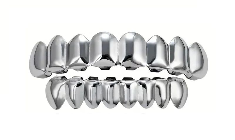 Teeth Grillz - 8 row Upper and Lower
