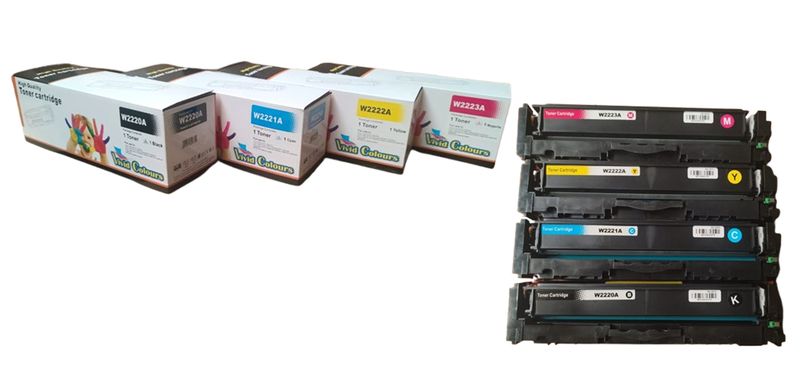 Vivid Colours Compatible HP 222A / W2220A Toner Cartridge Multipack