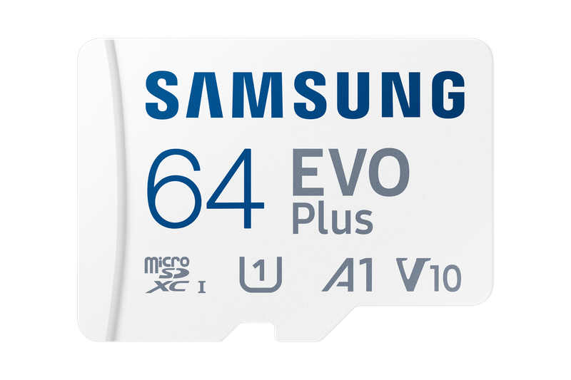 Samsung EVO Plus 64Gb MicroSD Card and Adaptor