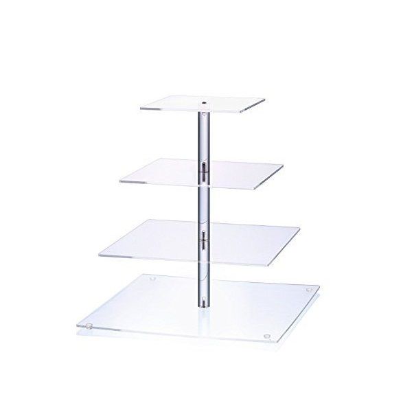 Perspex 4 / 5 Tier Square Cake Stand | Buy Online in South Africa ...