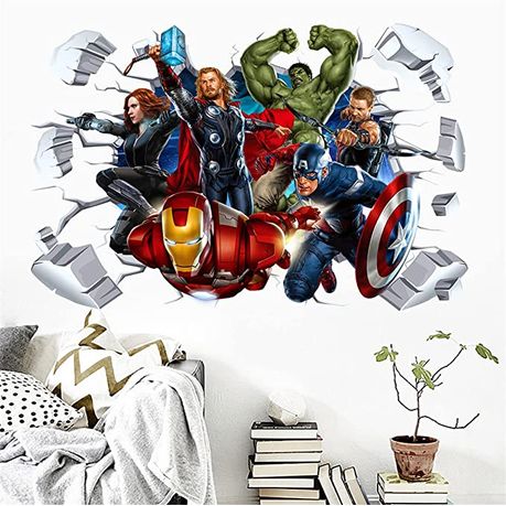 Marvel Avengers Heroes Tech Stickers Set Gadget Decals