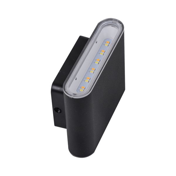 ACDC - 230v 2x3w Led Cct(3000,4200,6000k) Black Alum. Up/down Ip65