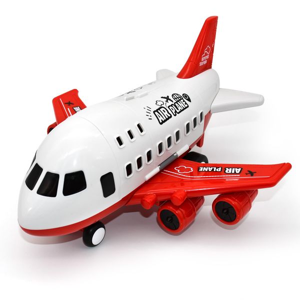 2 in 1 Large Airplane Model Toy Can Store Toy Car-Inertia Toy