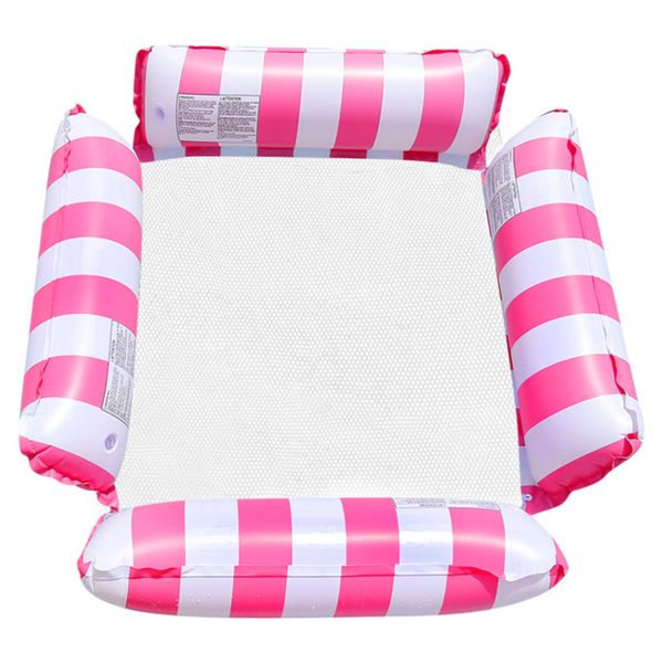Iconix Inflatable Pool Float Lounging Hammock - Pink Stripe