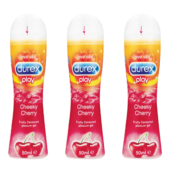 Durex 3 x 50ml, Bulk Play Lube- Cheeky Cherry