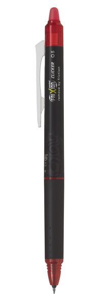Pilot Frixion Clicker Point 0.5mm Erasable - Box of 12 - Red