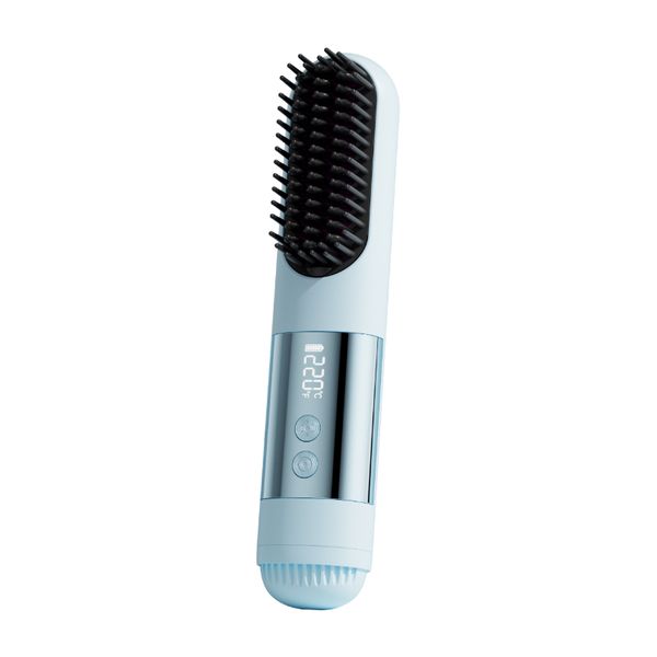 Wireless Hair Straightener Brush, Cold Air Styling, Negative Ion Comb