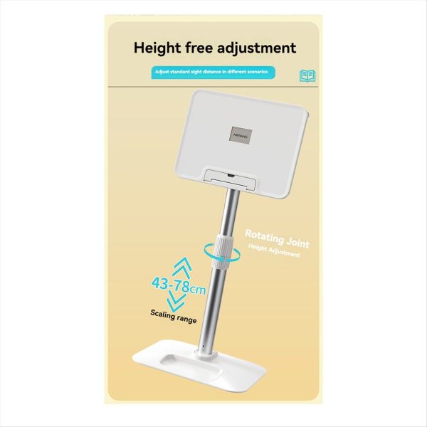 Nifbang Floor Reading Stand 43-78Cm Height Adjustable Tablet Stand
