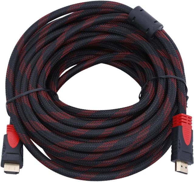 20m HDMI to HDMI Braided Cable - Supports 1080p for TV,PS5,Xbox &amp; Projector