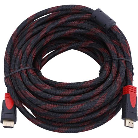 20m HDMI to HDMI Braided Cable - Supports 1080p for TV,PS5,Xbox & Projector Image