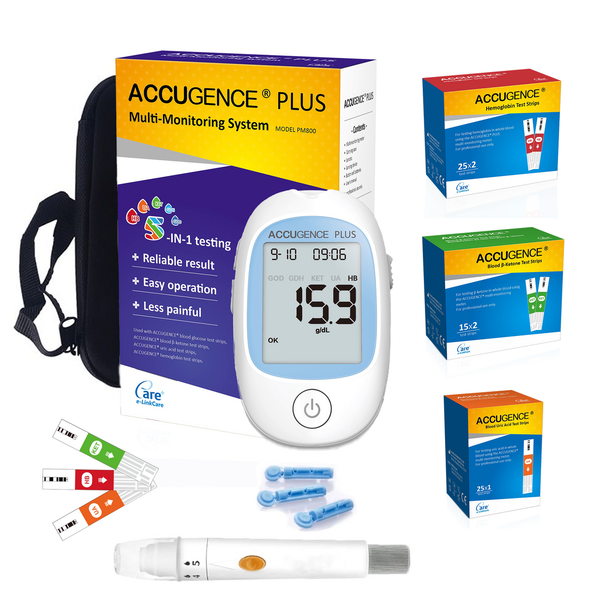 Accugence - Ketone, Hemoglobin and Uric Acid Test Kit