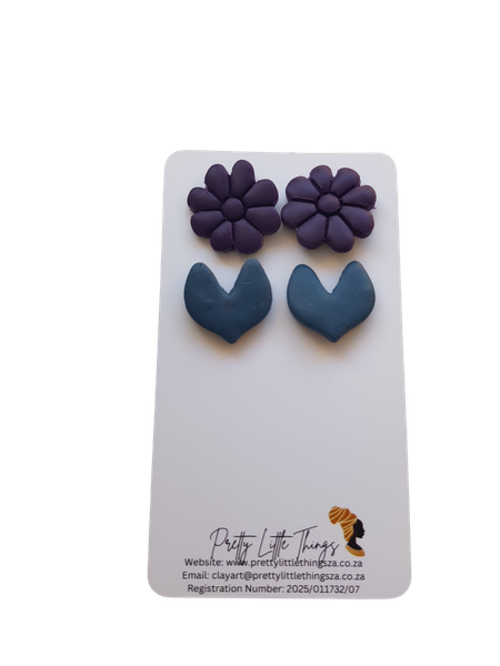 Midnight Bloom Duo Earrings
