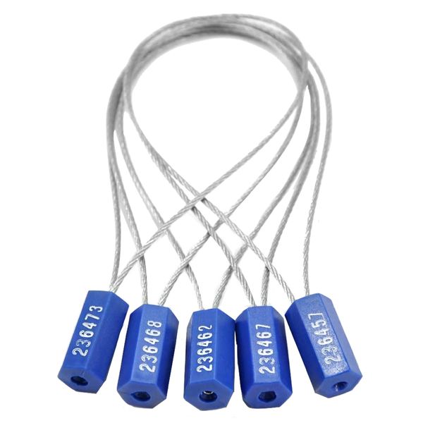 Tool DIY Numbered Adjustable Tamper-Proof Security Wire Cables 12 Pieces - 25cm