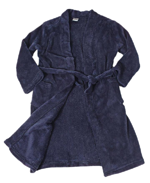Boys and Girls Fleece Gowns - Navy Blue Bathrobes