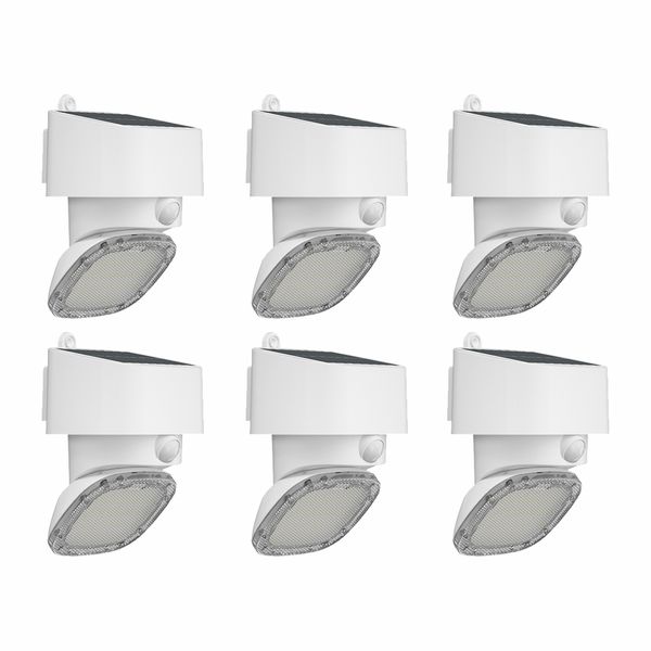 Solar Wall Light -2000 Lumen Motion Sensor (6 pack