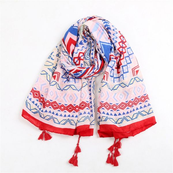 Oversized Traditional Retro Scarf Wrap Shawl Printing Shawl - 180x95cm