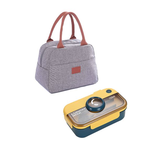 1100ml Microwaveable Lunch Box And Thermal Insulated Lunch Bag