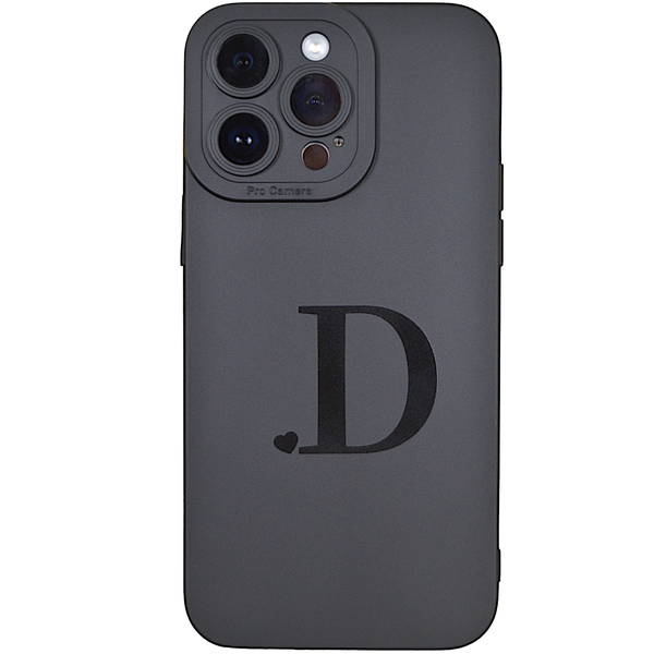 Black - Phone Case with Initial D &amp; Pro Camera - Iphone 14 Pro Max