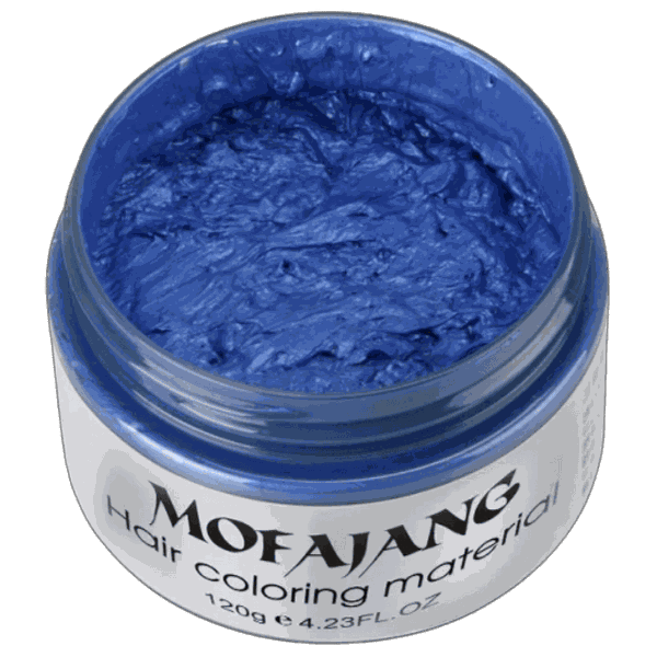 Natural Hair Coloring Wax Blue 120G image