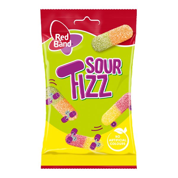 Red Band - Sour Fizz Sweets - 24 x 100g