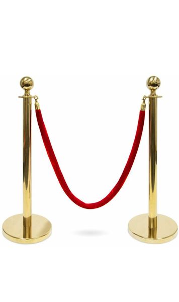 Event Barriers Stanchion Rope Set - Gold