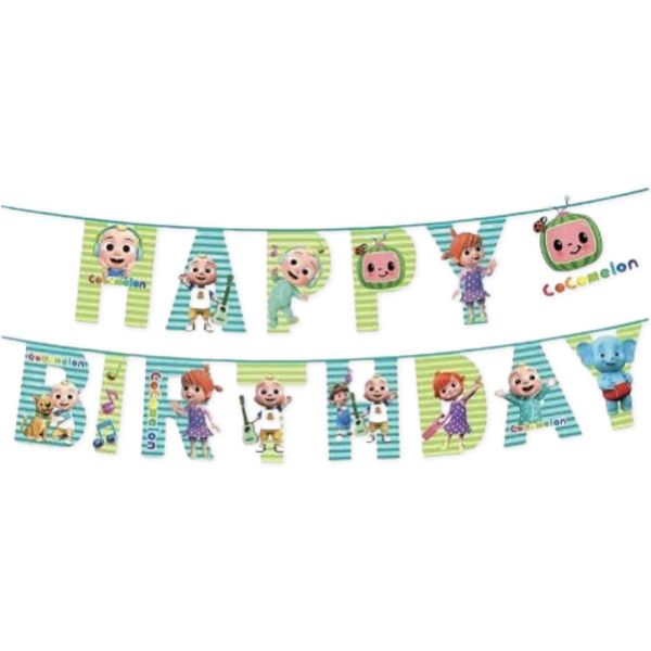 Cocomelon Happy Birthday Banner