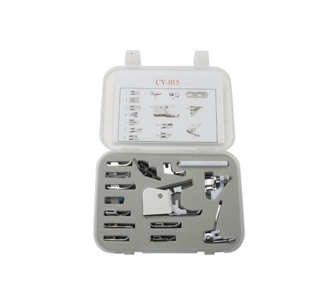 Universal 15 Piece Sewing Machine Presser Walking Feet Kit