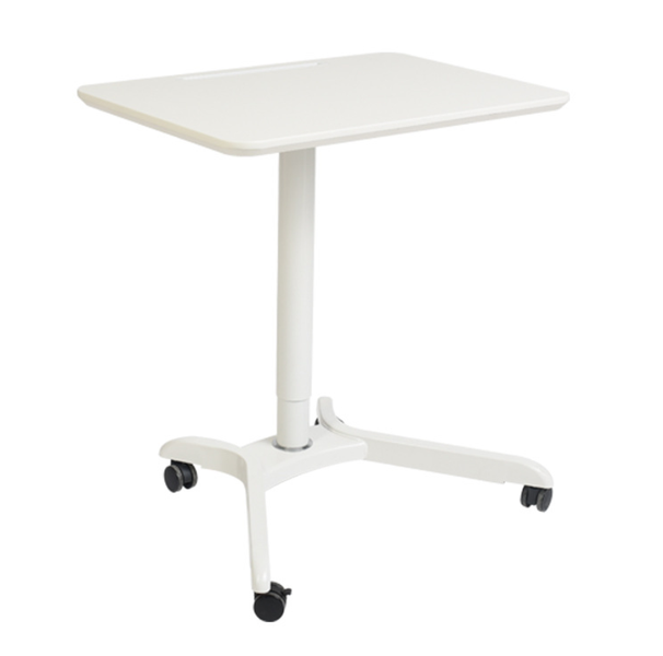 Pro-Techt Compact Gas Spring Mobile Sit-Stand Workstation Height Adjustable