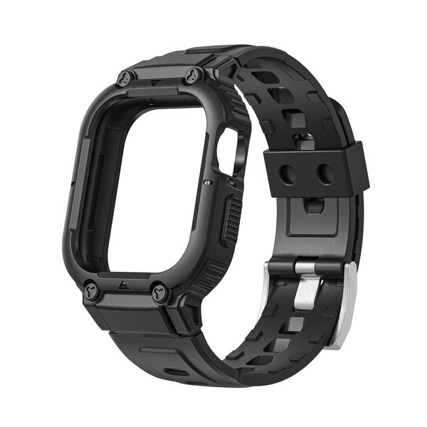 Rugged Protective Strap &amp; Case Compatible with Apple watch 38/40/41mm